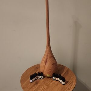 Wooden Aroma Diffuser with Essential Oils